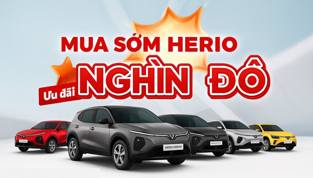 So sánh VinFast Limo Green và VinFast Herio Green